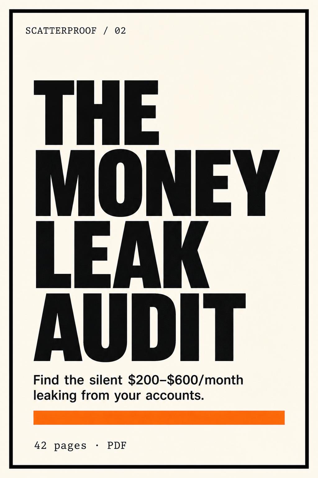 Money Leak Audit — cover